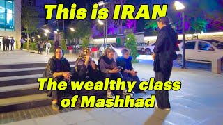 IRAN Nightlife in Luxury Complex of Mashhad after 10 pm Walking tour  ایران [upl. by Ailuig]