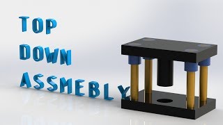 Solidworks Tutorial  Top Down Assembly  Press Tool  The Cadd  Sandy Dahme [upl. by Atinus]