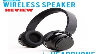 SoundBot SB250 Stereo Bluetooth Wireless Speaker Headphone Review [upl. by Allain]