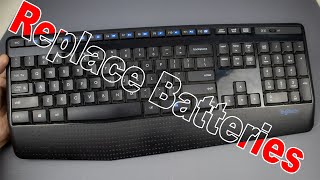 How to Change Batteries in Logitech Wireless Keyboard [upl. by Enorel]