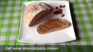 Zelf amandelpasta maken [upl. by Anaitit826]