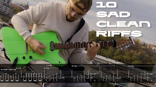 10 SAD RIFFS with tabs [upl. by Yasmin]