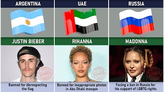 Celebrities Who Were Banned From Other Countries 🚫 [upl. by Smailliw]