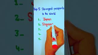 Top 5 strongest Passport in the world  5min Knowledge [upl. by Naziaf]