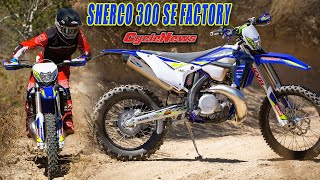 2023 Sherco 300 SE Factory First Ride  Cycle News [upl. by Osnola]