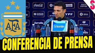 ⚽ Rueda de Prensa de Lionel Scaloni  Argentina Vs Paraguay  Eliminatorias [upl. by Einnov95]