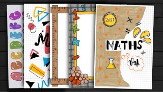 FRONT PAGE and BORDER DESIGN FOR SCHOOL PROJECT 💘 COVER PAGE DESIGN FOR ASSIGNMENT or JOURNAL [upl. by Ynahpets]