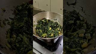 Katwa saag bhaji recipe 😋 Indian saag fry recipe shortsvideo [upl. by Iralav]