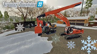 FS22 Logging in Brutal Winter Conditions  Ultimate Forestry Challenge  Farming Simulator 22 [upl. by Akcirret102]