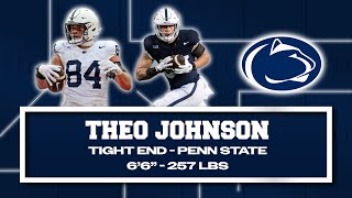 Theo Johnson  NFL Prospects in Less Than Three Minutes [upl. by Eta]