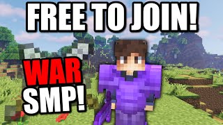 Join Minecrafts Public War SMP bedrock  java [upl. by Bigford]