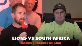 What is Rassie Erasmus doing  RugbyPass Live  Lions vs South Africa Test 2 [upl. by Nylazor]