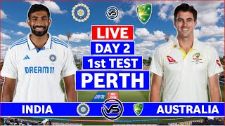 India vs Australia 1st Test Day 2 Live  IND vs AUS 1st Test Live Scores amp Commentary  IND Innings [upl. by Cerelly]