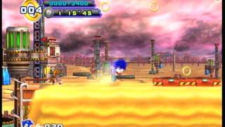 Oil Desert Zone Act 2  Sonic 4 Episode II 100 Walkthrough quot1034quot No Commentary [upl. by Anerbes]