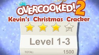 Overcooked 2 Kevins Christmas Cracker Level 13 4 Stars 2 Player Coop [upl. by Anerom158]