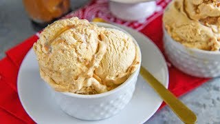 Dulce De Leche No Churn Ice Cream [upl. by Cohlier674]