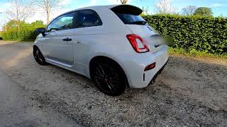 2024 Fiat Abarth 695 Competizione Driving on German Country Roads on Sport Mode [upl. by Nikki]