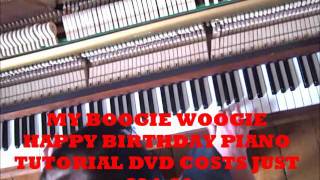 HAPPY BIRTHDAY BOOGIE WOOGIE PIANO JERRY LEE LEWIS LESSON [upl. by Alegnat]