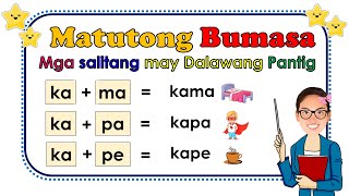 FILIPINO Reading Lesson Part 2 ll Mga Salitang may DALAWANG PANTIG ll Teacher Ana Online Learning [upl. by Immaj]