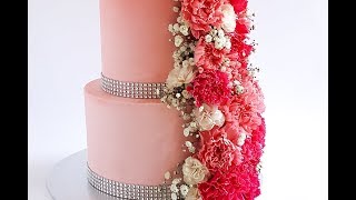 Tiered Cascading Floral Cake Tutorial Rosies Dessert Spot [upl. by Nelle]