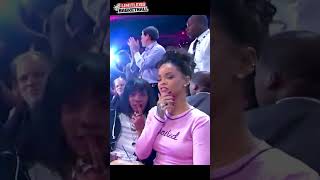 This is the result when Rihanna cheers Stephen Curry basketball nba [upl. by Nerrad]