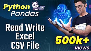 Python Pandas Tutorial 4 Read Write Excel CSV File [upl. by Dominica380]