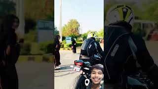 PUBLIC REACTION ll girl reaction ll public reaction on zx10r ll zx10r reaction on traffic ll shorts [upl. by Aikram]