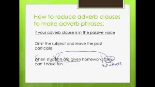 Reduced Adverb Clauses [upl. by Ybbed]