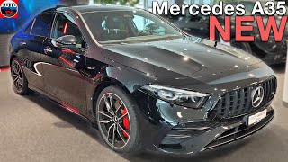 All NEW Mercedes AMG A Class Sedan 2024  FIRST LOOK A35 [upl. by Ardnuasak]