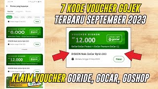 7 Kode Promo Gojek Terbaru di Bulan September 2023  Kode Voucher Gojek Hari Ini Goride  Gocar [upl. by Nitnert]