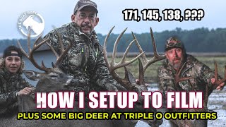 Big Whitetails Down at Triple O Outfitters  Learn How I setup my Tree for filming Archery [upl. by Shaddock]