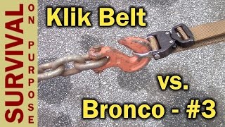 Klik Belt Cobra Buckle Tactical Belt Riggers Belt Extreme Test [upl. by Neeluqcaj]