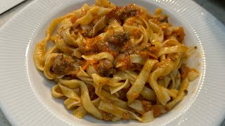 Bimden Aldığım Pasta Veneta Makarnayı Denedim  Bolonez Soslu Tagliatelle Makarna  Lezzet 👌🏻 [upl. by Aivatan]