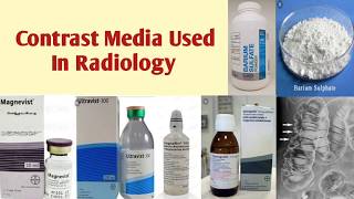 Contrast Media Used In Radiology [upl. by Adyl]