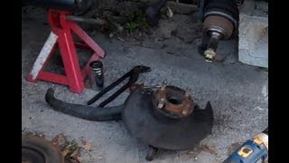 How to Remove a steering knuckle from a car [upl. by Abate38]