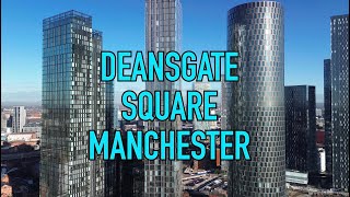 DEANSGATE SQUARE APARTMENTS MANCHESTER DRONE VIDEO [upl. by Lenra]