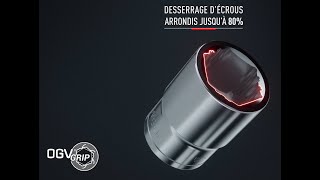 Nouvelles douilles OGV® GRIP  AUSSI EFFICACES SUR ÉCROUS NEUFS QUE SUR ÉCROUS ARRONDIS ET OXYDÉS [upl. by Cartie]