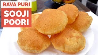 Sooji Poori  Rava Puri  Semolina Poori  Crispy amp Tasty Suji ki Puri Recip Video in Hindi [upl. by Reace649]