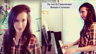 Tu vuo fa lamericano cover Renato Carosone  Lara Silverman vocal and piano italiano italian [upl. by Kachine]