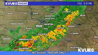 LIVE Weather radar as cold front moves into Central Texas  KVUE [upl. by Nilrak5]