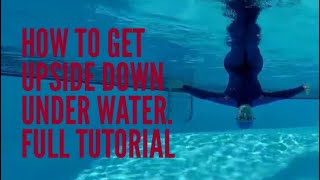 HowTo Turn Upside Down For Spinal Decompression How To Flip Swimming Lessons For Adults [upl. by Matejka]