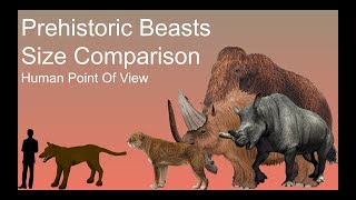 Prehistoric Beasts Size Comparison Human Point Of View [upl. by Maggee954]