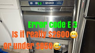 Electrolux dishwasher error code E3 [upl. by Zeb]