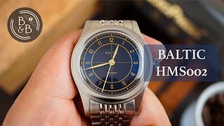 Baltics Sector Dials amp Beautiful Design Language  Baltic HMS 002 Blue Gilt Review  BampB [upl. by Telfer]