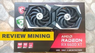 Review Mining dengan Radeon RX 6600 XT [upl. by Thill585]