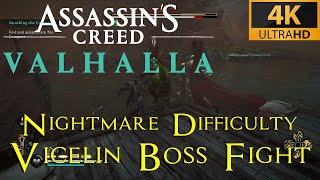 AC Valhalla  Vicelin boss fight  Nightmare Aesir difficulty playthrough [upl. by Aime951]