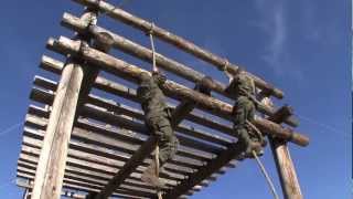 US Marine Corps Recruit Training  Confidence Course [upl. by Balas813]