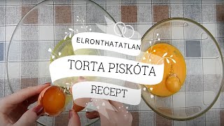 Tökéletes torta piskóta alaprecept  Tutirecept [upl. by Hagar]