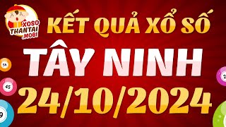 Xổ số Tây Ninh ngày 24 tháng 10  XSTN 2410  SXTN  KQXSTN  Xổ số kiến thiết Tây Ninh hôm nay [upl. by Sadella491]