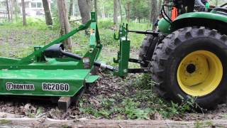 John DeereFrontier  Rotary Cutter Brush Hog  Part 1 of 3 [upl. by Costa]